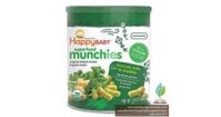 Bánh Ăn Dặm Hữu Cơ Happy Baby Munchies, vị Phô Mai, Kale & Bông Cải Xanh, 46g