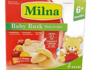 Bánh ăn dặm Milna cho bé 6 tháng tuổi 130g