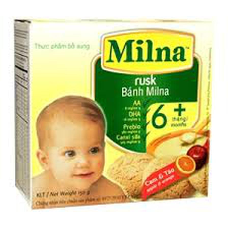 Bánh ăn dặm Milna cho bé 6 tháng tuổi 130g
