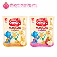 Bánh Ăn Dặm Nestlé Cerelac Nutripuffs (50g) - Vị Chuối Dâu