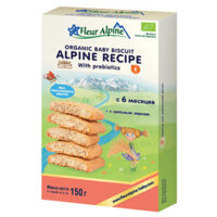 Bánh ăn dặm Organic Fleur Alpine Prebiotic 150g (Trên 6 tháng)