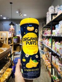 Bánh ăn dặm Organic Maeil vị Chuối, xoài 8m+ – (lon 42g)