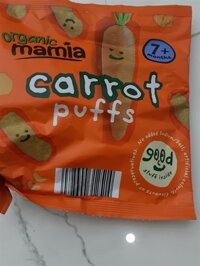 Bánh ăn dặm ORGANIC MAMIA vị cà rốt 7M+_GÓI 20G