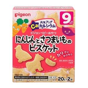 Bánh ăn dặm Pigeon bí đỏ và khoai lang - 50g