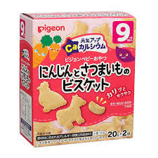Bánh ăn dặm Pigeon khoai lang và cà rốt - 40g
