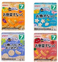 Bánh ăn dặm Pigeon Nhật Bản có 4 vị cho bé 7M+