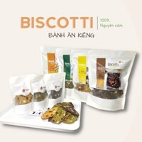 Bánh ăn kiêng Biscotti 100% nguyên cám không đường 300g - Vị Matcha, Chocolate, Vani, Mix