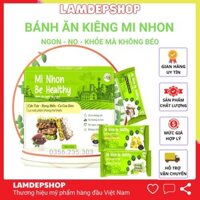 Bánh ăn kiêng giảm cân Mi Nhon ăn vặt thả ga không lo béo mix vị rong biển, cao cao đen, cần tây LamdepShop