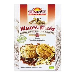 Bánh ăn kiêng yến mạch gạo lứt sunrise 178g