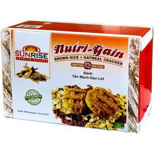 Bánh ăn kiêng yến mạch gạo lứt sunrise 178g