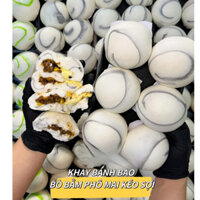 Bánh Bao Bò Bằm Sốt Phô Mai Kéo Sợi - set 6 bánh