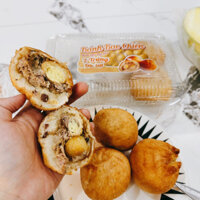 BÁNH BAO CHIÊN nhân thịt 2 trứng- bánh bao chiên phố cổ siêu đỉnh set 6 bánh kèm mắm chấm(chỉ giao hoả tốc)