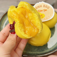 Bánh bao kim sa trứng chảy phô mai hộp 6 bánh- thơm ngon béo bùi ko tanh -chỉ giao hoả tốc HN