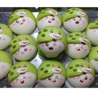 Bánh bao tạo hình nhân khoai môn - mẫu bánh em bé trai lục xà ( bé rắn)