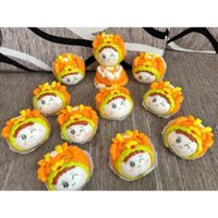 Bánh bao tạo hình nhân khoai môn - mẫu em bé trai mũ rồng ( nhận đặt theo yêu cầu )