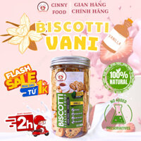 Bánh Biscotti ăn kiêng vị Vani, bánh nguyên cám dành cho người ăn kiêng giảm cân, tiểu đường, eatclean