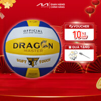 Banh bóng chuyền da Dragon Master DG 7400 chuẩn thi đấu tập luyện da PU cao cấp tặng kim bơm