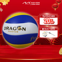 Banh bóng chuyền da PU Dragon Master DG 6600 tiêu chuẩn thi đấu, luyện tập tặng kim bơm lưới đựng