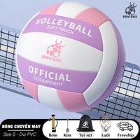 Banh Bóng Chuyền Da Thi Đấu Chính Hãng King Ball Quả Bóng Chuyền Size Số 5 Trẻ Em Người Lớn Học Sinh