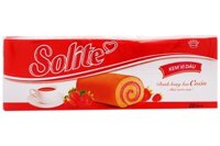 Bánh bông lan cuộn kem dâu Solite 360g (20 cái)