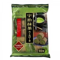 Bánh bông lan cuộn kem matcha Yamauchi Seika Uji gói 10 cái