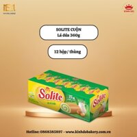 Bánh bông lan cuộn kem Solite vị lá dứa - 360gr (18g x 20 gói)