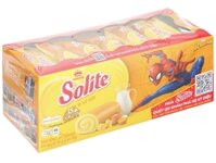 Bánh bông lan cuộn kem Solite vị bơ sữa 18g
