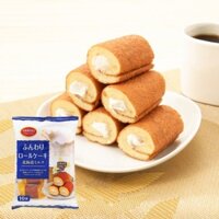 Bánh bông lan cuộn kem sữa tươi Hokkaido Yamauchi Seika gói 10 cái