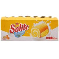 Bánh bông lan cuộn kem vị bơ sữa Solite hộp 360g