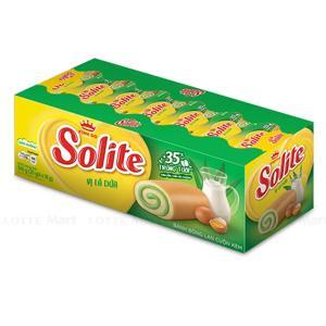 Bánh bông lan cuộn kem vị lá dứa Solite hộp 360g