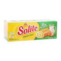 Bánh bông lan cuộn Solite vị lá dứa hộp 360g