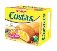 Bánh Bông Lan Custas nhân Kem Trứng hộp 2P