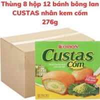 Bánh bông lan CUSTAS nhân kem cốm hộp 276g