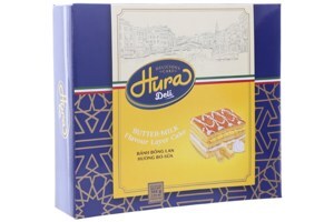 Bánh bông lan hương bơ sữa Hura Deli hộp 168g