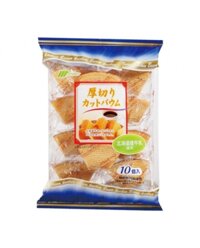 Bánh bông lan Marukin xanh TBD (vị caphe) gói 280gr (10 bánh)