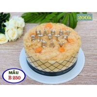Bánh bông lan trứng muối giả, bánh bông lan sốt ruốc mô hình