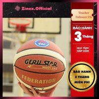 Banh bóng rổ da số 7 GERU STAR Federation chính hãng, quả bóng rổ da GERU outdoor/indoor cao cấp giá rẻ | Zinex.Official