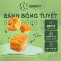 Bánh bông tuyết chà bông trứng muối, bánh snowcake kẹo nougat - Freshever handmade cakes