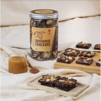 Bánh Brownie Crackers Hạnh Nhân Thương Hiệu Gạch Đỏ 250GR Chuẩn Healthy Dành Cho Ăn Kiêng