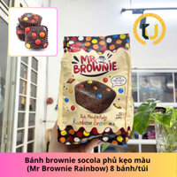 bánh brownie socola phủ kẹo màu Mr Brownie Rainbow Brownies
