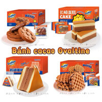 Bánh Cacao Socola Ovaltine Mix 4 vị  - thùng 700gram