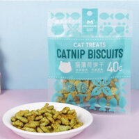 [Bánh cá]Combo 10 gói Bánh Cá Biscuits Catnip Giảm Búi Lông Viêm Răng Hôi Miệng Cho Mèo