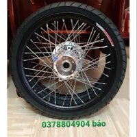 bánh căm EXCITER 105/155 gồm [ căm đùm niềng vỏ ruột] vỏ 70/80 nhưng gai,vỏ thay đổi vì gai,như hình hết hàng