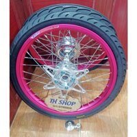 BÁNH CĂM SONIC ĐÙM MẠ CRÔM KÈM LÒNG CNC & 4 CON ỐC G5 + 2 CHỤP CỐC NIỀNG NHÔM YOKO VỎ RUỘT CAMEL THÁI ĐÃ RÚT CĂM SẴN