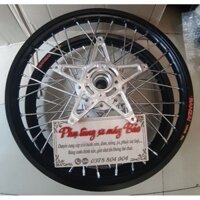 bánh căm xe RAIDER SATRIA  niềng nhôm BANZAI 1/4/1.6 đùm sơn bạc đã rút căm sẵn