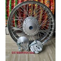 bánh căm xe WAVE 2018 gồm [ căm đùm niềng + bạc đạn  zin] má đùm hàng 1.1