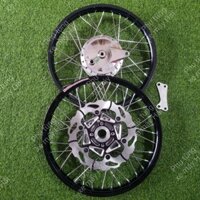 Bánh căm YA SIRIUS Đùm mạ CROM kèm đĩa trước 260 X1R và lòng đĩa CNC 3D Đen HTH1173 MSP 0173