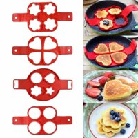 Bánh Chảo Trứng Vòng Máy Làm Chống Dính Dụng Cụ Nấu Ăn Trái Tim Tròn Bánh Pancake Máy Làm Trứng Chảo Lật Trứng Khuôn Bếp Nướng Phụ Kiện