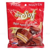 Bánh Choco Phạm Nguyên Socola Kem gói 216g (Gói 12 cái)