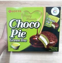 Bánh Choco pie Lotte vị Trà Xanh hộp 336g